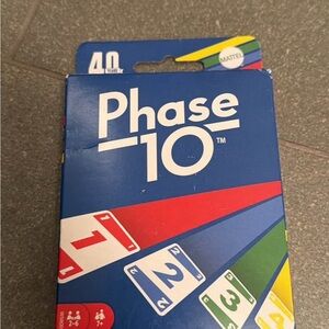 Mattel Phase 10 Card Game - Blue, Red, Green